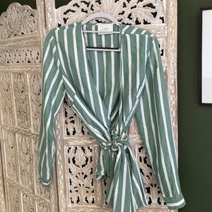 Anthropologie Wrap Top M